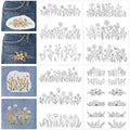 Water Soluble Embroidery Patterns, Stick and Stitch Paper for Sewing - style: Flower1549