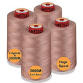New brothread 4 Large Cones All Purpose Polyester Thread -Antique - color: 4xAntique