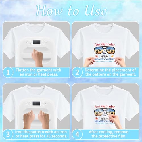16 Sheets Cruise Iron on Transfers for T-Shirts - style: Family Cruise
