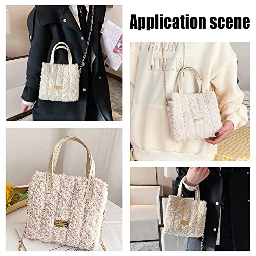 WADORN 18pcs DIY Knitting Crochet Kit, Hand-Knit Woven Bag Making Tool, Cross Stitch Mesh Plastic Canvas Sheets Set, Handmade Purse Needlepoint Kit, Crossbody Crafting Material, Beige - color: Beige