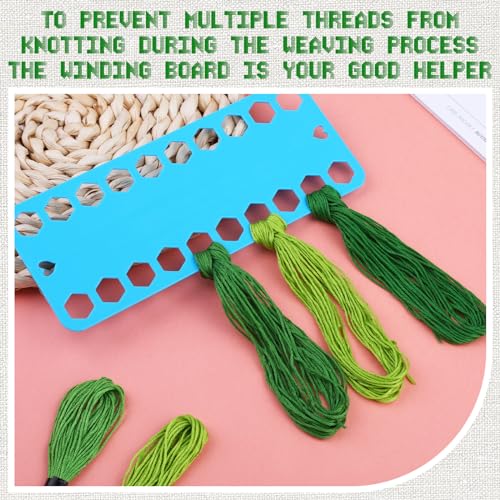 25 Skeins Green Series Cross Floss Stitch Thread, 8m Cotton Embroidery Floss Set with Plastic Bobbins & Needle - color: Green Series-1