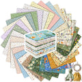 Tatuo 30 Pieces 10 x 10 Inches Summer Floral Cotton Fabric Bundle Squares Patchwork Floral Fabric Sewing Quilting Bundles Assorted Pattern Cloth for DIY Scrapbook Craft Making - style: Classic Wildflower