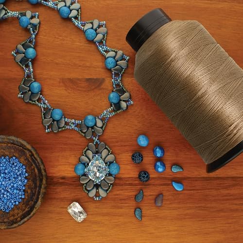 The Beadsmith Nymo Thread, Made of Nylon - color: Ash, size: Size D, 1584 Yards