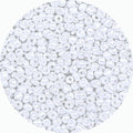 Legefo 4mm Glass Seed Beads Bulk, Cream White 6/0 Small Mini Pony Seed Beads, Tiny Round Craft Bead for Bracelet Necklace Wrist Jewelry Making Beading Weaving DIY Crafts Supplies, 1000pcs - color: Cream White