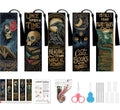 VIGEGU 5 Pack Gothic Cross Stitch Bookmark Kits for Adult Beginners - color: Gothic Style Inspirational Bookmark2026 - 2