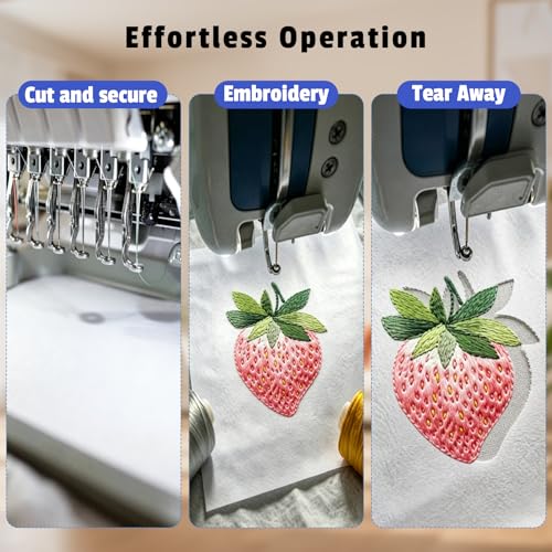 HORHIZA Tear Away Embroidery Stabilizer 10"x 120 Yd Roll - size: 10"x120 yds