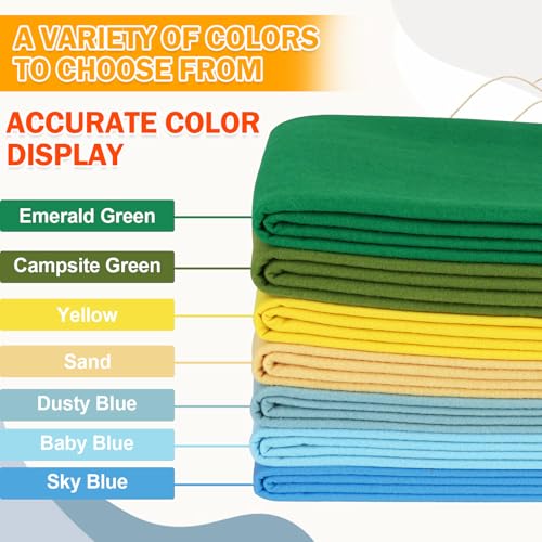 XSEINO Yellow Large Felt Fabric 108" X 36 "(3 Square Yards), 1.4 mm Thick Soft Felt Fabric Sheet for Crafts, Yellow Series Colors Soft Nonwoven Fabric, Fit for Decoration, Sewing, DIY Crafts - color: Yellow