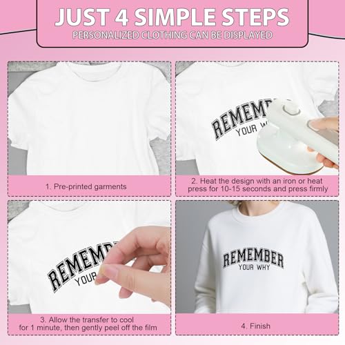 Rngmsi 20 Pcs Inspirational Dtf Transfers Ready to Press for Clothes - style: Motivational