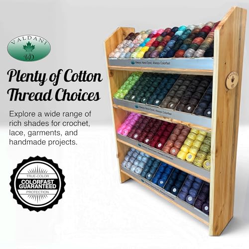 Valdani Pearl Cotton Sz 12 | Accents 3 - Purple Splash | 12 Balls 109 Yds - color: Accents 3 - Purple Splash S12, size: 12