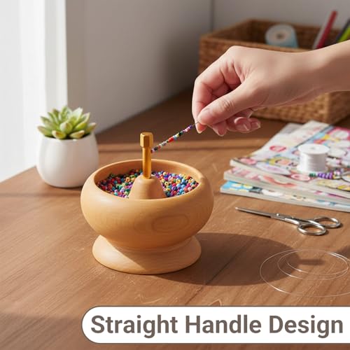 TIESOME 8 Pcs Bead Spinner Needles, 14cm/5.51 Inch Beading Needle for Seed Beads, Stainless Steel Big Eye Beading Needles for Seed Beads, 0.6mm & 0.7mm for Jewelry Making, Bracelet & Necklace