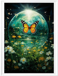 Leczany Cross Stitch Stamped Kit for Adults - Butterfly and Flower | DIY Embroidery Starter Patterns Craft Kit Needlepoint for Beginner | 11CT, 3 Strands | 13x16.9 inches - color: 11CT Stamped kits, Butterfly and Flower 13x16.9 inches