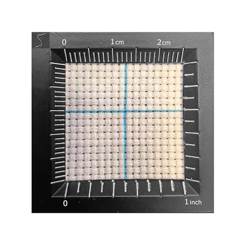 16 Count White Aida Cotton Embroidery Fabric with Washable Grid Lines, 16 Holes Per Inch, Perfect for Cross Stitch and Needlework (29" W x 39" L) - size: 29"W x 39"L