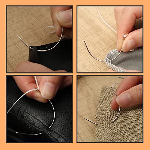 Curved Needle, 50 PCS Curved Sewing Needles, Curved Upholstery Needle - style: 50 PCS B