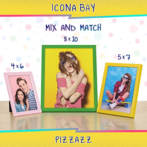 Icona Bay 8x10 Green Picture Frame - Solid Wood, Pizzazz Collection - color: Green, size: 8x10