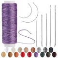 Waxed Thread, Upholstery Needle and Thread 32 Yards Purple - color: Purple, size: 32Yard