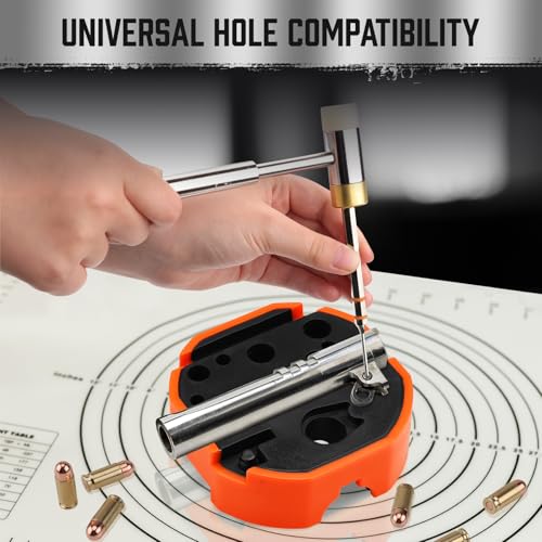 HORUSDY 23-Piece Punch Set Roll Pin Punch Set and Hammer with Bench Block, Punch Tool Ideal for Maintenance