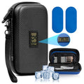 Insulin Cooler Travel Case with Temperature Display - Diabetic Travel Case Refrigerated Medicine Cooler Storage Bag with 2 TSA Approved Ice Pack for Daily and Trip (Black) - color: Black - Bag