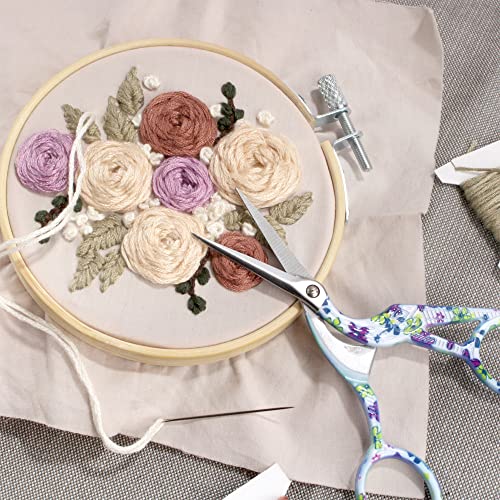 JubileeYarn Pointed Tip Embroidery Craft Stainless Steel Stork Scissors - Purple - 1 Unit - color: Stork Purple, size: 1 Unit