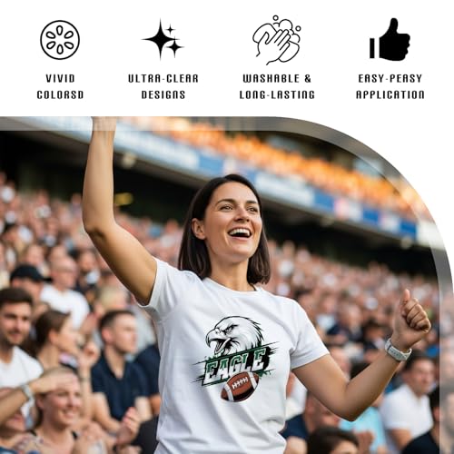 16 Pcs Football DTF Transfers Ready to Press - style: Football Mascot