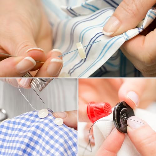 6 Pcs Polyester Thread Kit - 400 Yards Each Spool, Sewing Threads for Machine & Hand Stitching, Embroidery, Includes Sewing Needle & Threader - color: dark color