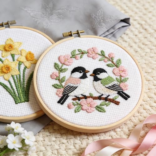 24Pcs Aida Cloth 14 Count, 6 Sizes White Cross Stitch Fabric for DIY Craft Embroidery (5.9 to 15.7 inch), Precut Aida Cloth Needlepoint Canvas for Embroidery Beginner, Needlework & Home Decor