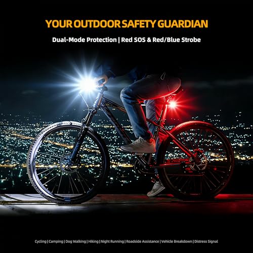 200-Lumen EDC Flashlight Rechargeable Clip-On Light with 90° Rotatable Head