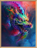 Leczany Cross Stitch Stamped 11CT 3 Strands Kits for Adults Beginners Patterns Craft Kit Needlepoint Full Range of Embroidery Kits DIY Starter | Dragon 15.8×20.9 inches - color: 11CT Stamped kits, Dragon 15.8×20.9 inches