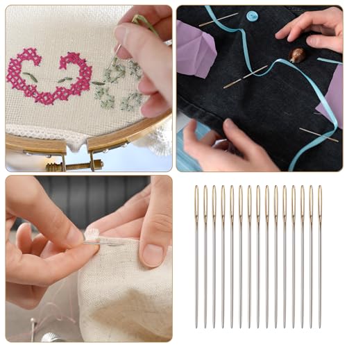 30PCS Cross Stitch Needles Size 24, Large Eyes Supplies Hand Sewing Needle