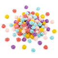 Beadthoven 200pcs 11mm Tiny Resin Rose Flower Cabochons Mixed Color Flatback Beads Cabochons Jewelry Embellishment Supplies for Scrapbooking Necklace Making DIY Crafts - color: Rose-Mixed Color#11mm