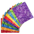 Fat Quarters Fabric Bundles Cotton Quilting Fabric, Paisley - color: Paisley