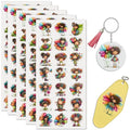 UV DTF Stickers 105 Pcs Whimsical Fairy UV DTF Cup Wrap for Glass - style: Whimsical Flower Fairy Girl