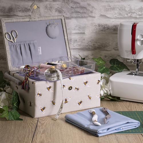 Hobby Gift Medium Sewing Box Organiser - color: Bees