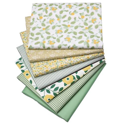 Hanjunzhao Fat Quarters Fabric Bundles,Print Floral Plaid Solid Quilting Fabric for Sewing Crafting,18 x 22 inches - color: Multi B