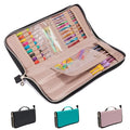 MYBAGZING Crochet Hook Case Organizer, Knitting Needle Case up to 14 Inches - color: Black, size: 14 Inches
