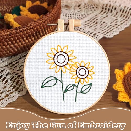 10 PCS White Aida Cloth 14 Count Cross Stitch Fabric (7.8×7.8 Inch) - size: 7.8 × 7.8 Inch