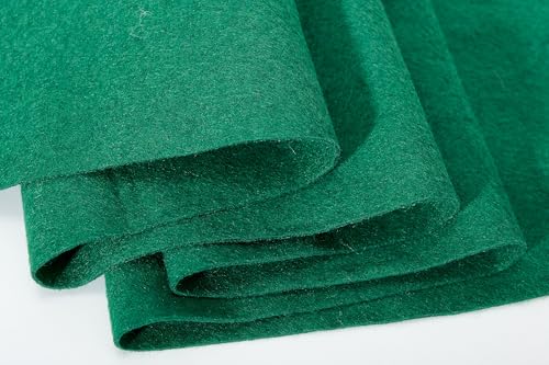Soft Felt Fabric Sheets 1.6mm Thick Sewing Patwork Material Large Craft Felt Roll Fabric by The Yard (Hunter Green, 18"X 36" Inches) - color: Hunter Green, size: 18"X 36" Inches