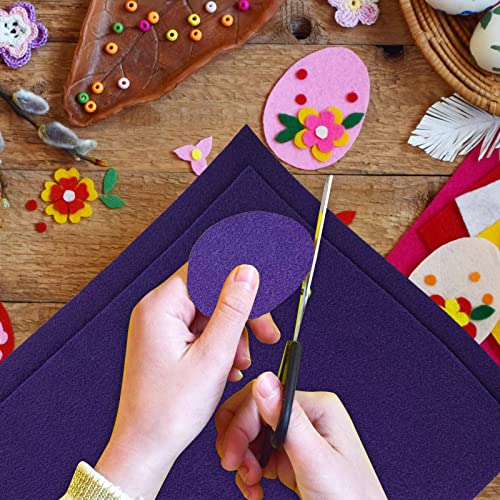 Jtnohx Soft Dark Purple Felt Sheets Flexible Felt Fabric for Crafts 12" - color: Dark Purple