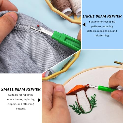 Seam Ripper, 2 Big and 2 Small Seam Rippers for Sewing, Stitch Remover Tool - size: Basic Edition