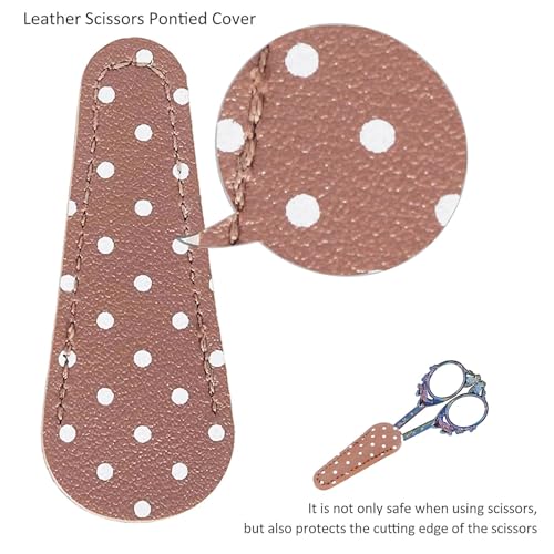 Retro Embroidery Sewing Scissors with Case Small Size Crafting Cross Stitch Accessory - size: 4.5 Inch, style: Style CC1702F