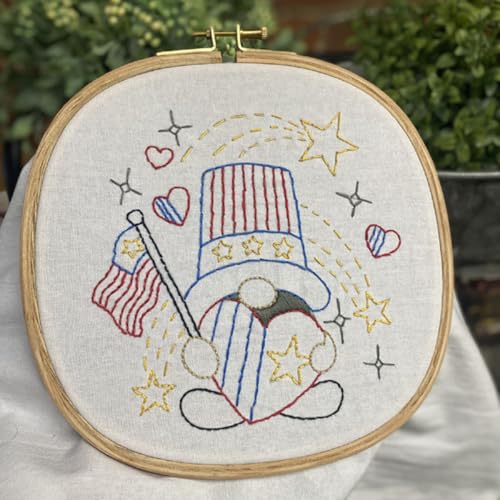 Aunt Martha's Gnome of the Month #415 Embroidery Iron on Transfer Pattern