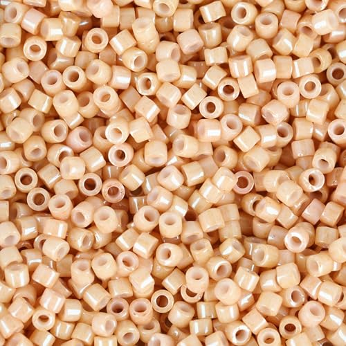 Miyuki Delica Seed Beads - color: DB0208 - Opaque Tan