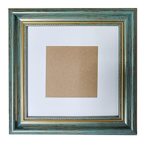 Picture Frame 7x7 Blue Square Photo Frame Desktop Display Mount on the wall. Front opening 6.8x6.8. Plastic Panel (not Glass), Plastic Packaging (not Carton).Tips, Peel Off The Panel's Film. - color: Blue, size: 7x7