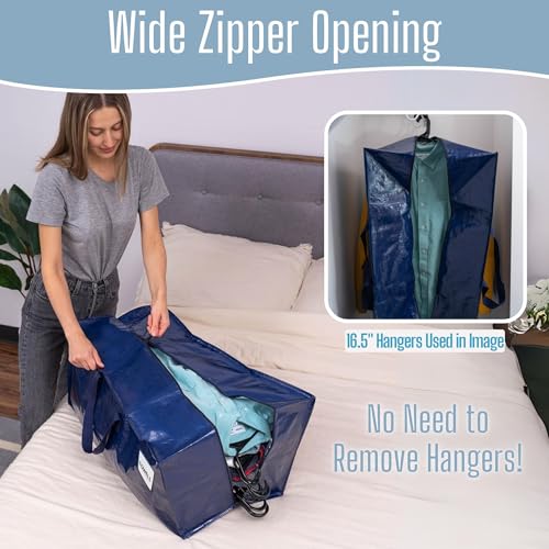 VENO 6 Pack Heavy Duty Moving Bags with Backpack Straps, Zippers & Handles, Extra Large Packing Bags for College Dorm Essentials, Moving Supplies Alternative to Cardboard Moving Boxes - color: Blue, size: 6 Pack