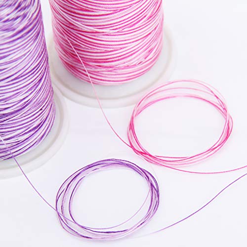 ThreadArt Multicolor Cotton Thread, 600M 40/3, Violet Fields 2640 - color: Violet Fields