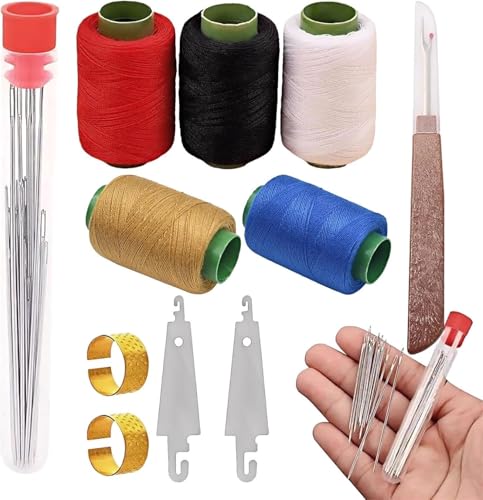 Sewing Kit 37 Piece Hand Sewing Kit with Stainless Steel Needles Portable Needle and Thread Kit for Home Travel Repairs Adults Beginners