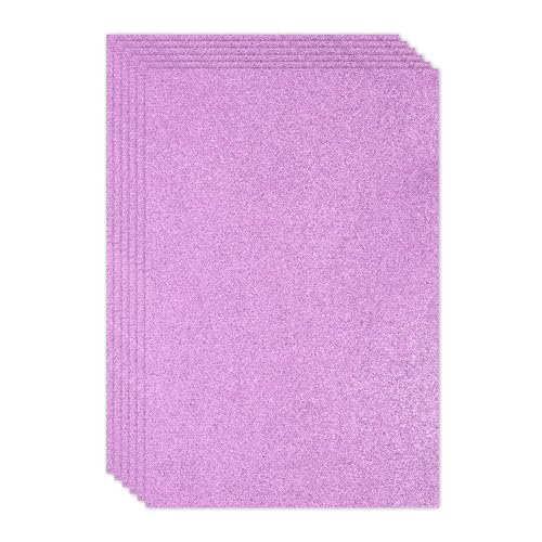 PATIKIL 2mm(1/10") Thick Non Adhesive Glitter Foam Sheet 16x24inch(40x60cm) Dark Purple, EVA Shiny Foam Board for Craft, 6 Pcs - color: Dark Purple