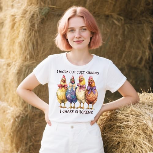 20 Pcs Funny Chicken DTF Transfers Ready to Press Iron on Patches - color: Funny Chicken