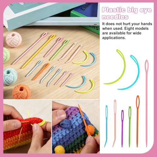 UzecPk 70PCS Yarn Needles, Darning Needles Big Eye Blunt Needles Kit - style: 70PCS