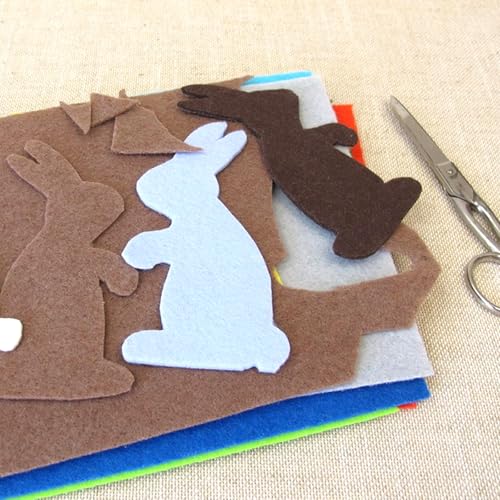 Brown Felt Sheets, 18 PCS 8"X12" Felts Sheets for Crafts Thin Craft Felt Paper Non-Woven Stiff Sewing Felts Fabric Sheet for DIY Art Craft Sewing Patchwork Projects Making - color: Brown