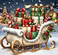 Christmas Gift Stamped Embroidery Cross Stitch Kits Arts and Crafts - color: J198-01